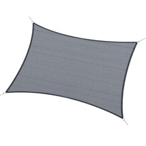 Outsunny 13&#39;x20&#39; Gray Rectangle Sun Shade Sail Canopy for Patio Deck - $85.99