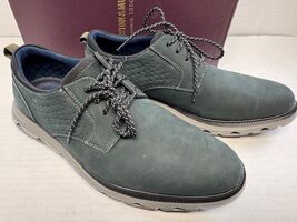 Johnston &amp; Murphy Jenkins Plain Toe Shoe, Black Nubuck, 9.5M US #35604 - $63.05