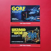 Gorf &amp; Wizard of Wor Atari 2600 CBS Electronics Manuals - No Games or Boxes - £11.16 GBP