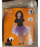 Girls Purple Tutu Halloween Costume Dress Up Age 4-7 One Size - £2.15 GBP