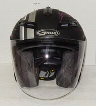 GMAX 67S Sol Design Floral Butterflies DOT Motorcycle Helmet Pink Silver... - $69.25