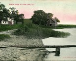 Vtg Postcard c 1908 North Shore of Loon Lake, Illinois - E.C. Kropp Co - £6.96 GBP