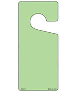 Lime Green Solid Blank Novelty Metal Door Hanger - £15.14 GBP