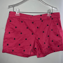British khaki size 10 nautical shorts, pink with blue sailboats - £13.10 GBP