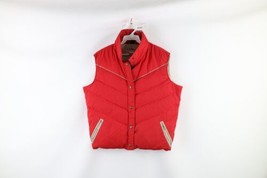 Vtg 70s LL Bean Womens Large Distressed Down Insulated Puffer Vest Jacket USA - £51.76 GBP