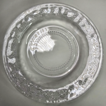 Trellis by Crystal Clear Industries Rim 9&quot; Soup Serving Bowl Clear Pressed Glass - £20.02 GBP