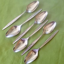 6 Soup Spoons International Stainless 1847 Rogers Bros Sea Island Pattern 7&quot; - £10.22 GBP