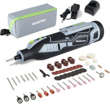 WORKPRO 12V Cordless Rotary Tool Kit, 5 Variable Speeds, Powerful Engraver, - £35.23 GBP