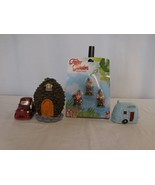 Miniature Fairy &amp; Garden House Figurines Pine House Camper Truck 6 Piece... - £14.25 GBP