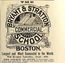 Bryant &amp; Stratton Commercial College 1894 Advertisement Victorian 6 ADBN1jj - $14.99