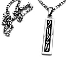 Customized 4 Letters Pendant Chain Necklace Initials Name Necklace Gift - £27.97 GBP
