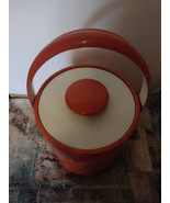 Retro orange vinyl ice bucket - $45.00