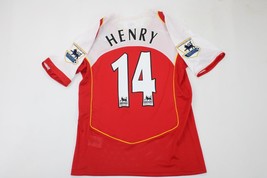 arsenal jersey 2004 2005 shirt henry epl style short sleeve playera cham... - £59.95 GBP