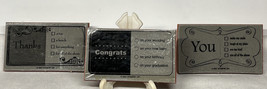 2007 Stampin Up Congrats Thanks You Labels Set of 3 - £6.33 GBP