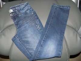JUSTICE PREMIUM SIMPLY LOW STRAIGHT LEG JEANS SIZE 8R GIRL'S EUC - $24.30