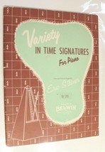 Variety In Time Signatures For Piano Vintage Sheet 1960 - £4.67 GBP
