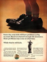 Vtg kids shoe Prudential Life Insurance DuPont 501 Carpet Full Page Ad  ... - $21.21