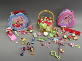 Strawberry Shortcake Bandai Basket House + Tins Figures &amp; Accessories Lot - £54.42 GBP