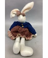 VTG Artisan Flair Miss Elle’s Patriotic Dress Plush Rabbit - 16.5” - $19.79