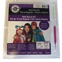 Knit Quick Kit By Loops &amp; Threads 20 Piece Set To Create Easy Fun Projec... - $18.31