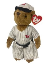 Ty Cooper Baseball Beanie Baby Take Me Out To The Ball Game Bear - £7.09 GBP