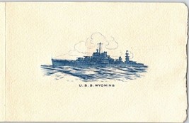 USS WYOMING T-7 1945 Official Christmas Card - £9.53 GBP