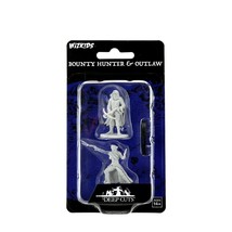 Wizkids/Neca WizKids Deep Cuts Unpainted Miniatures: W15 Bounty Hunter &amp; Outlaw - £7.32 GBP