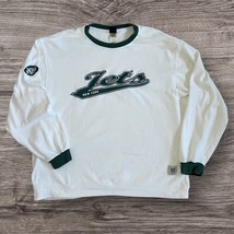 Vintage New York NY Jets Men’s Embroidered Sweatshirt Sz XL Reebok White... - $29.65