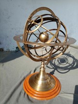 Antique Large Fully Brass Armillary Sphere Engraved Nautical Astrolabe Tabletop - £187.84 GBP