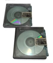 Lot of 2 Mini Disc Memorex MD 74. Pre-Recorded - $24.75