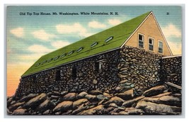 Old Tip Top House Mt Washington White Mountains NH  UNP LInen Postcard R27 - £2.31 GBP