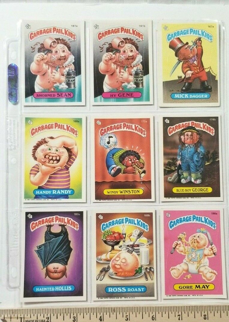 Primary image for NINE GPK CARDS Clean OS4 OS5 161a 161b 167a 168a 175a 178b 180a 188b 198a B5