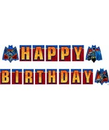 Batman Heroes and Villains Happy Birthday Plastic Banner Party Supplies ... - $110.13 MXN