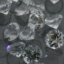 One White Topaz Natural Faceted 2.5 mm Round Colorless Gem Averages .08 carat - £0.74 GBP