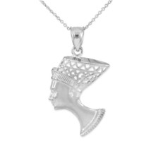 925 Sterling Silver Queen Nefertiti Filigree Pendant Necklace - £26.35 GBP+