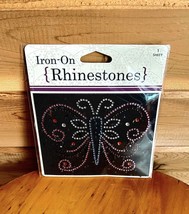 Iron-On Rhinestone Butterfly SEALED 2013 Crafts Patches - £17.38 GBP