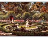 Round Garden Gunnersbury Park London UK Happy New Year Raphael Tuck Post... - $3.91