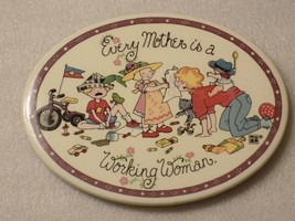 Every Mother Is A Working Woman Porcelain Ceramic Desk Tile - $14.85