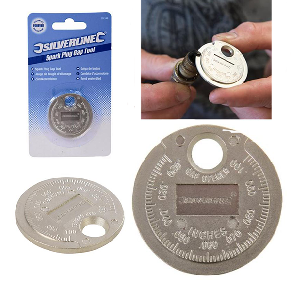 SILVERLINE SPARK PLUG GAP GAUGE / ADJUSTING TOOL P501 - $6.09