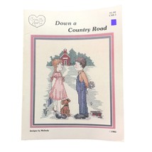 Vintage Cross Stitch Patterns, Down a Country Road by Melinda, 1983 Cross My - $10.70