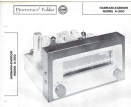 1956 HARMAN-KARDON A-200 Tuner Tube Am Fm Radio Photofact Manual Schematic A200 - £7.77 GBP