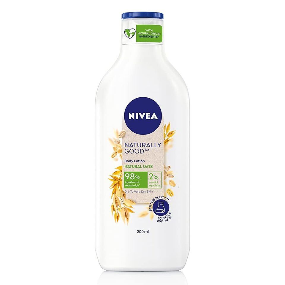 NIVEA Natural Oats Body Lotion,For DrySkin ,Natural Ingrediants ,350 ml - $19.56