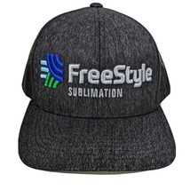 Freestyle Sublimation Trucker Hat Gray Snapback Mesh Cheese - £14.90 GBP