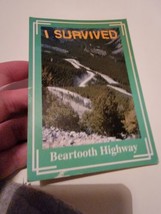 Vintage Postcard Post Card VTG Photograph I Survived Beartooth Highway - £6.84 GBP