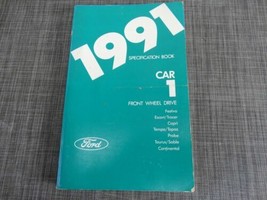1991 Ford Car 1front wheel drive Specification Book Rear Wheel Drive - $10.13