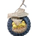 Midwest-CBK Ornament  Yellow Chicks in a Tire Swing Resin Christmas - £6.81 GBP