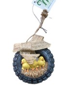 Midwest-CBK Ornament  Yellow Chicks in a Tire Swing Resin Christmas - £6.85 GBP