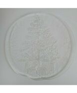Vintage The Holiday Collection 13&quot; Clear Serving Platter Christmas Tree ... - $40.28 CAD