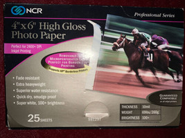 NCR Professional Series 4 X 6 High Gloss Photo Paper 25 Sheets 981297 - £5.26 GBP