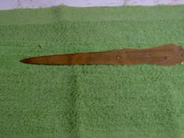 Vtg Standard Advertising &amp; Printing Co Bronze Letter Opener Metal Arts Co. Rare - $40.00